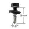 Surub Autoforant Cap Hexagonal 4.8x19mm Gri Antracit RAL 7016 – 250 buc/cutie 4 Surub Autoforant Cap Hexagonal 4.8x19mm Maro RAL 8019 b.jpg