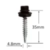 Surub Autoforant Cap Hexagonal 4.8x35mm Maro RAL 8019- 250 buc/cutie 6 Surub Autoforant Cap Hexagonal 4.8x35mm Maro RAL 8019 a.jpg