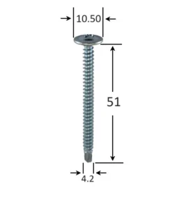 SET 100 buc Surub Autoforant Cap Plat 4.2x51mm Zincat 4 Surub Autoforant Cap Plat 4.2x51mm Zincat b.jpg