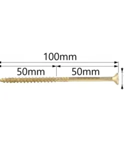 Alternative view of Surub Dulgherie Cap Inecat 8x100mm – 50buc/cutie