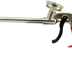 Pistol pentru Aplicare Spuma Poliuretanica, Metalic, cu Maner Ergonomic, Ajustare Debit de Spuma, 32x18,5cm, Rosu-Negru, Rodex