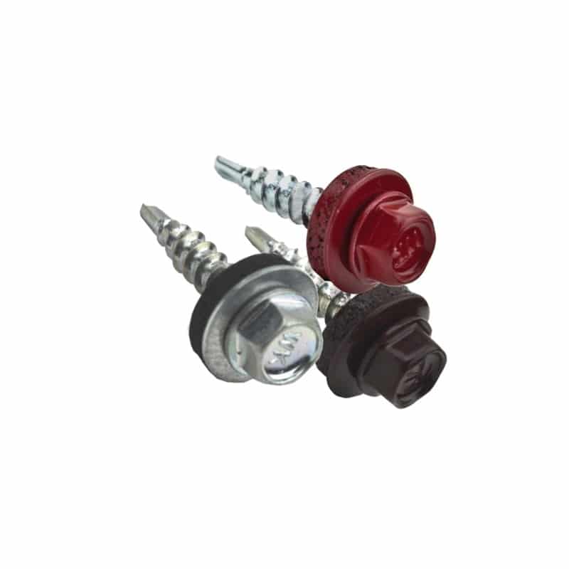 Surub Autoforant Cap Hexagonal 4.8x25mm Maro RAL 8017 – 250 buc/cutie 2 Surub Autoforant Cap Hexagonal 4.8x25mm Maro RAL 8017 – 250 buc/cutie - imagine 2