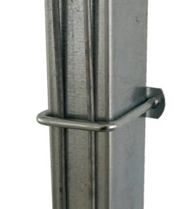 Alternative view of Brida prindere panouri gard zincata cu placuta si piulite pentru teava 40x40mm