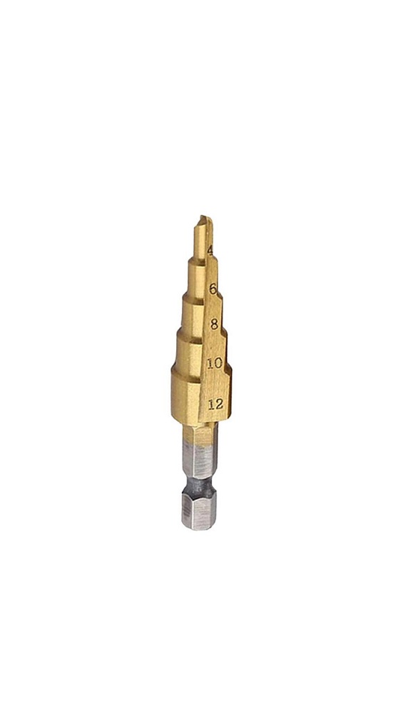 Burghiu Treptat, Rodex, 4-12Mm, Hss 4241, 5 Steps 1 Burghiu Treptat, Rodex, 4-12Mm, Hss 4241, 5 Steps