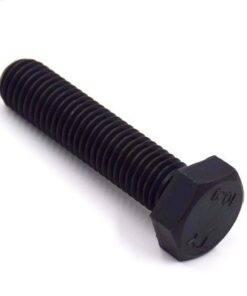 Surub cap hexagonal filet total, DIN 933 - 10.9, Negru - 22*60
