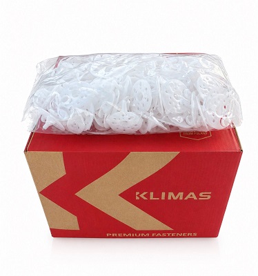 Set 100 buc rozeta flansa diblu osb fixare polistiren premium Klimas 2 Set 100 buc rozeta flansa diblu osb fixare polistiren premium Klimas - imagine 2
